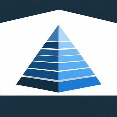 corporate organization blank pyramid